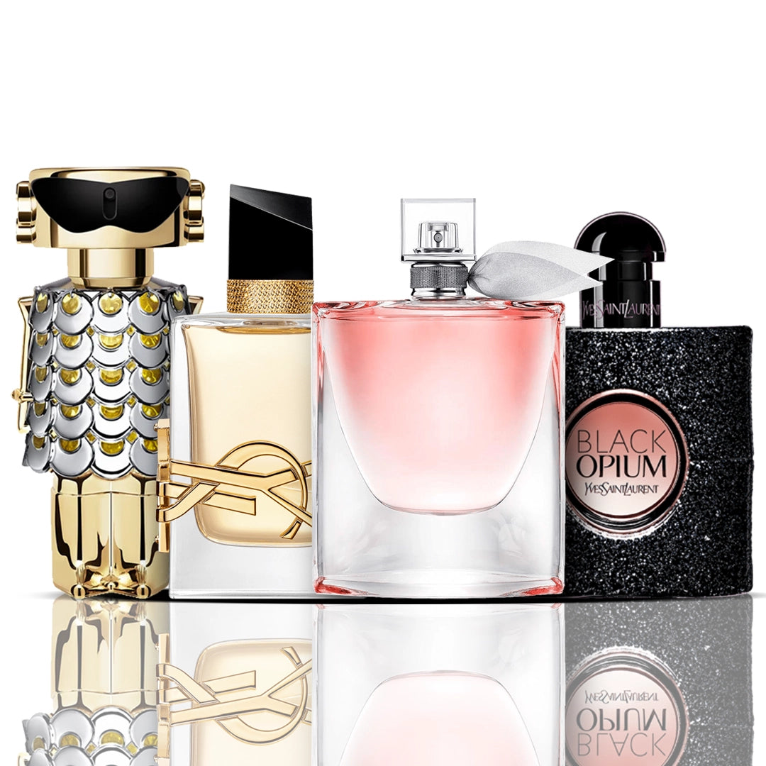 Komplet 4 parfumov | Libre + La Vie Est Belle + Black Opium + Fame 100 ml