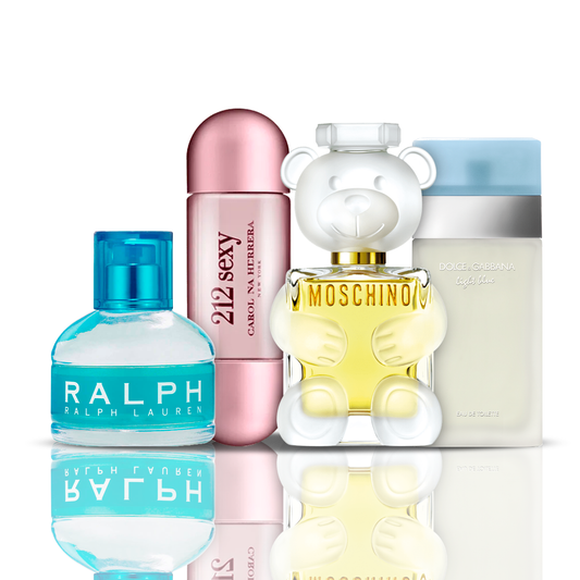 Komplet 4 parfumov | 212 Sexy + Light Blue + Moschino Toy 2 + Ralph Lauren 100 ml