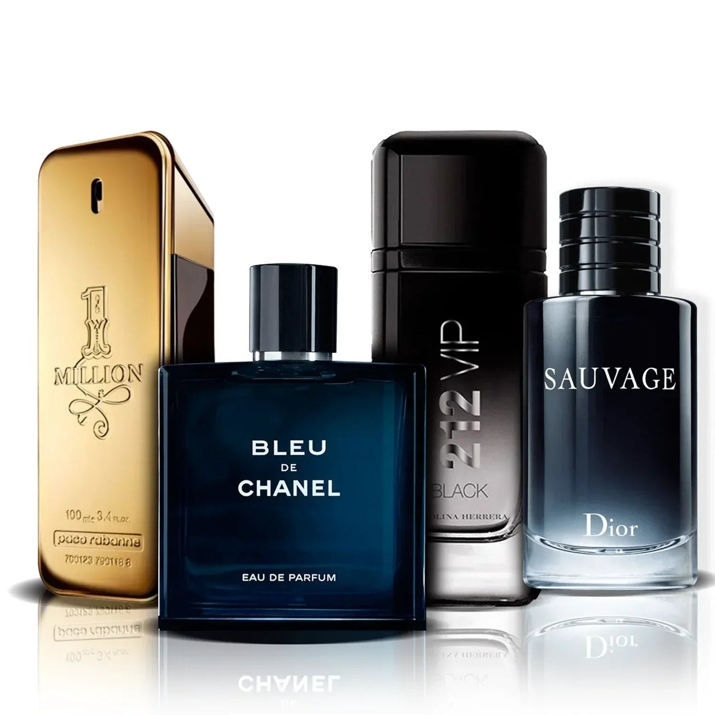 Komplet 4 parfumov | One Million, Bleu de Chanel, 212 Vip Black in Sauvage (100 ml)