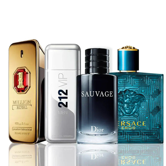 Komplet 4 parfumov | One Million Royal + 212 Vip + Sauvage Dior + Versace Eros 100 ml