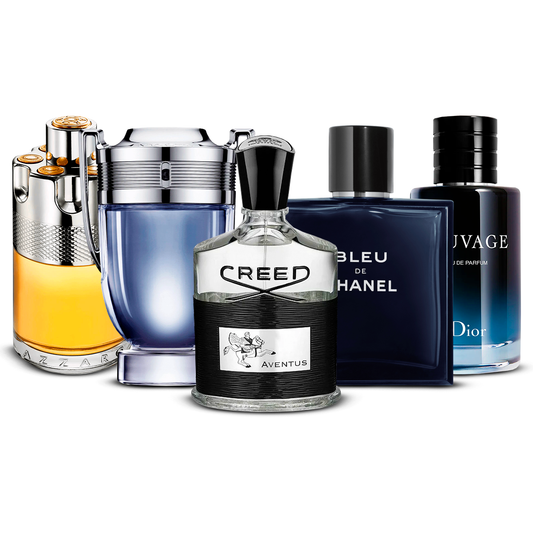 Komplet 5 parfumov  – Azzaro Wanted, Invictus, Creed Aventus, Bleu de Chanel in Sauvage  [100 ml vsako]