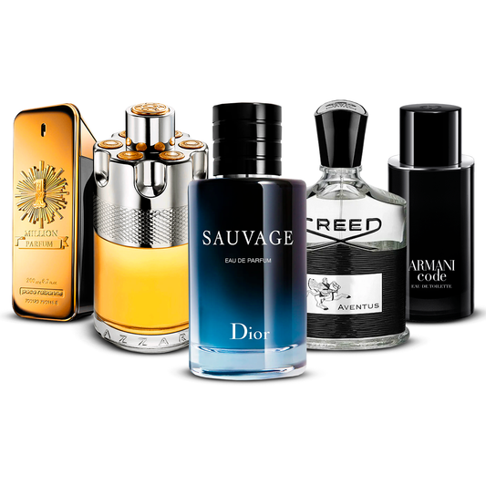 Komplet 5 parfumov  – 1 Million, Azzaro Wanted, Sauvage, Creed Aventus in Armani Code  [100 ml vsako]