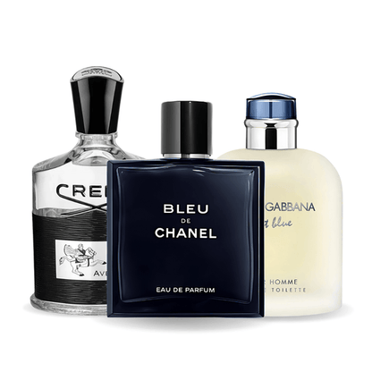 Komplet 3 parfumov | Bleu de Chanel, Creed Aventus, Light Blue Dolce Gabbana 100 ml