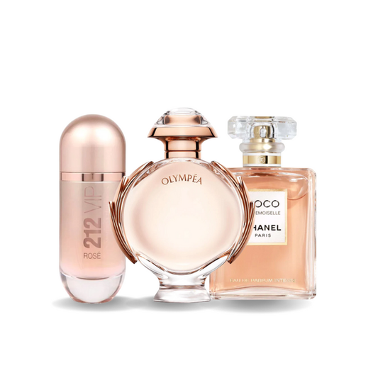 Komplet 3 parfumov | 212 VIP ROSÉ, OLYMPÉA, COCO MADEMOISELLE 100 ml