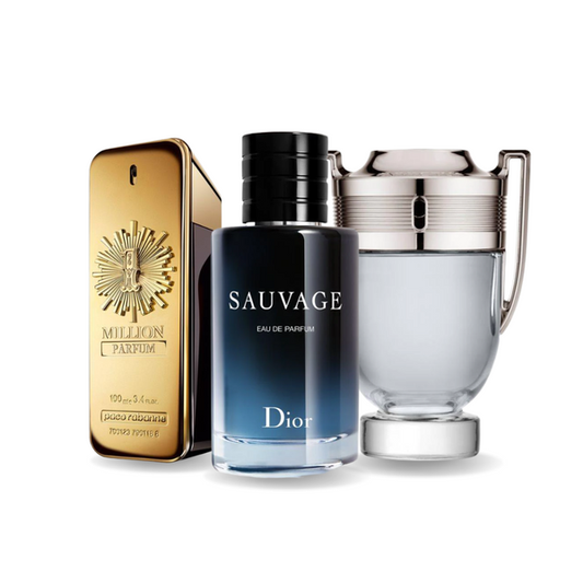 Komplet 3 parfumov | Paco Rabanne ONE MILLION, Dior SAUVAGE, Paco Rabanne INVICTUS 100 ml