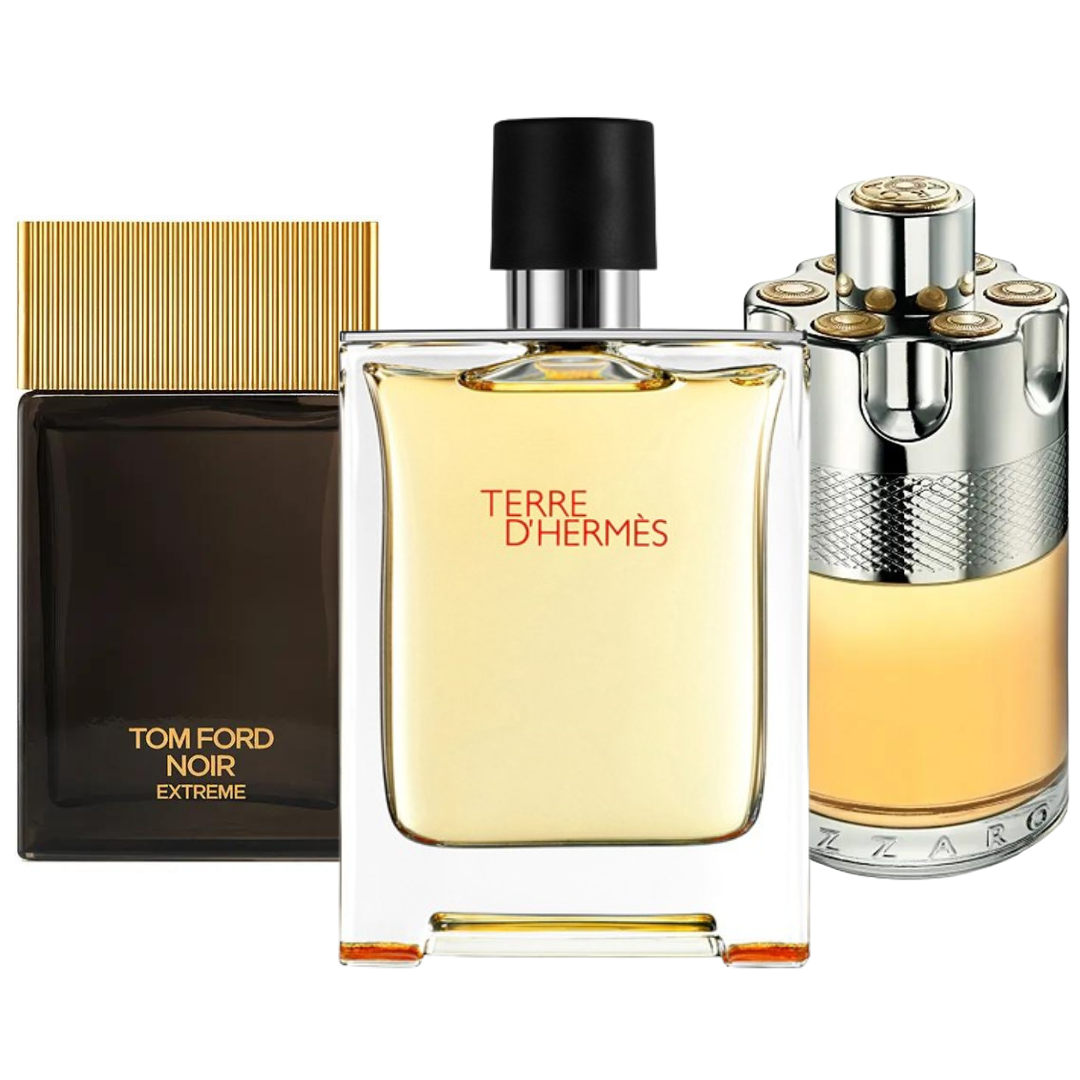 Komplet 3 parfumov | Terre de'Hermes, Azzaro Wanted, Tom Ford Noir Extreme 100 ml
