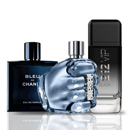 Komplet 3 parfumov | Bleu de Chanel + Diesel Only The Brave + 212 VIP Black