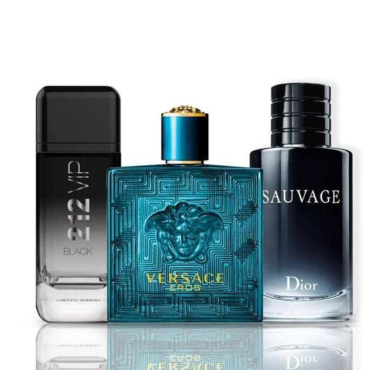 Komplet 3 parfumov | Versace Eros + Sauvage Dior + 212 Vip Black