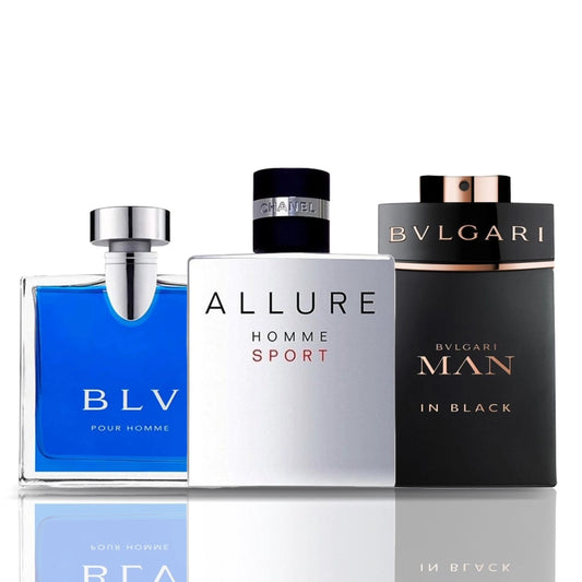 Komplet 3 parfumov | BLV + Allure Homme Sport + Bulgari Man in Black 100 ml