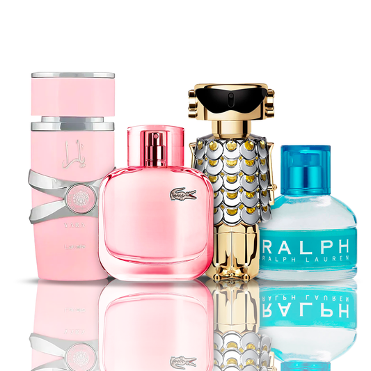 Komplet 4 parfumov | Fame + Yara + Lacoste Sparkling + Ralph Lauren 100 ml