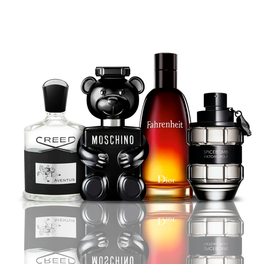 Komplet 4 parfumov | Creed Aventus + Fahrenheit + SpiceBomb + Toy Boy Moschino 100 ml
