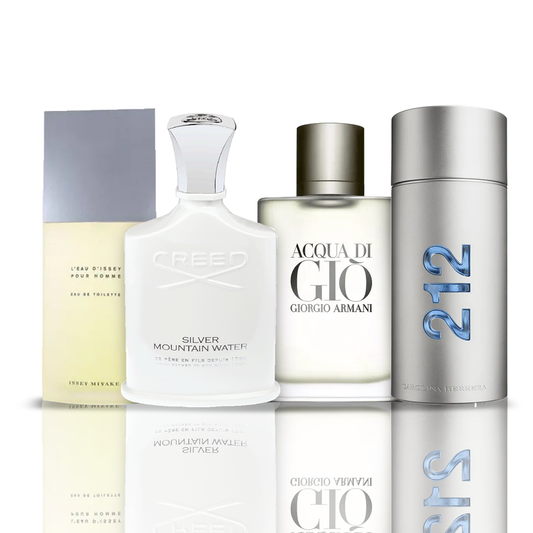 Komplet 4 parfumov | Issey Miyake + Acqua di Gio + Creed Silver + 212 NYC Men 100 ml