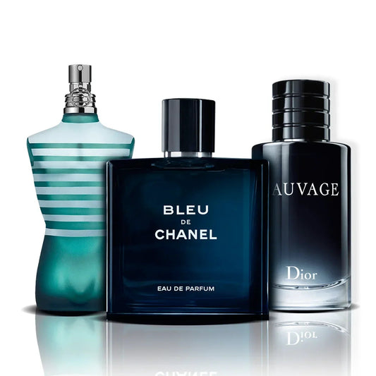 Komplet 3 parfumov | Le Male, Bleu de Chanel in Sauvage (100 ml)